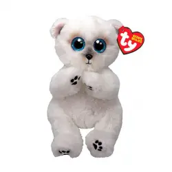 Beanie Bellies Wuzzy White Bear