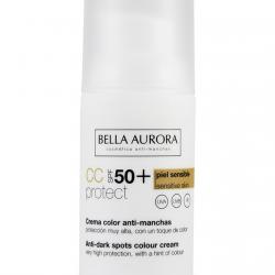 Bella Aurora - Crema Color SPF50+ Anti-Manchas Piel Sensible