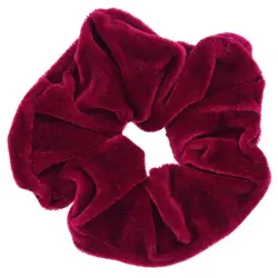 Coletero De Terciopelo Goma de pelo SOHO Coletero Scrunchie de Terciopelo Rojo - Elástico y Cómodo