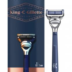 Gillette - Maquinilla De Afeitar Para Cuello + 1 Recambio King C.
