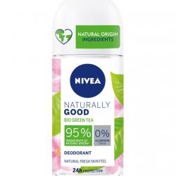 NIVEA - Desodorante Roll-on Naturally Good Con Té Verde Bio