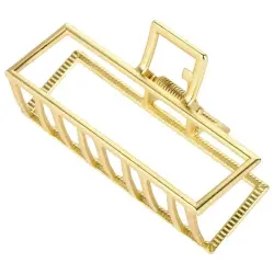 Soho - Pinza Para El Pelo Niba Square De Metal Grande Pinzas y horquillas 1 pieces Marrón claro female