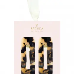 Bachca - Estuche de Regalo 2 Pasadores Acabado Carey Bachca.