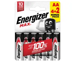 Energizer Max Power LR06 Aa pilas pack x 6 u