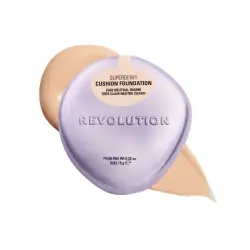 Makeup Revolution - Base de maquillaje en cushion Superdewy - Fair Neutral Warm