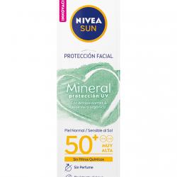 NIVEA - Crema Solar Facial Mineral SPF50+ Sun