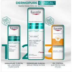 Pack Dermopure Serum Triple + Gel Limpiador + Oil Control 40 ml