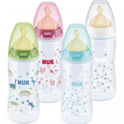 Nuk - Biberón First Choice 6-18 Meses L Látex 300 Ml