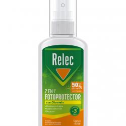 Relec - Spray Fotoprotector Solar Citronela SPF50, 100 Ml