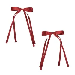 Soho - Pasadores Para El Pelo Con Lazo Isa Pinzas y horquillas 2 pieces Rojo oscuro unisex