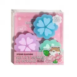 Set 3 Gomas de Borrar Spring Blossom 51 gr