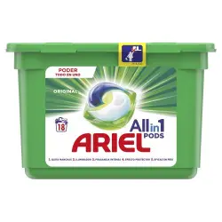 Ariel All In One Pods 18 und Detergente en Cápsulas