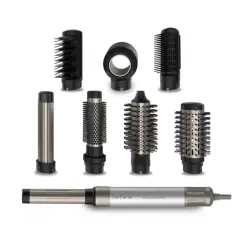 Cecotec - Cepillo de aire moldeador 8 en 1 Bamba CeramicCare Airglam Aluminum