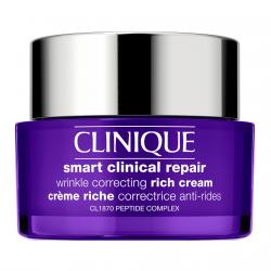 Clinique - Crema Hidratante Antiarrugas Wrinkle Correcting Rich Cream Smart Clinical Repair Piel Seca 50 Ml