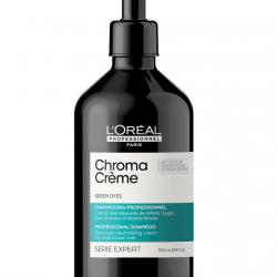 L'Oréal Professionnel - Champú Neutralizante Chroma Crème Con Pigmentos Verdes 500 Ml L'Oreal Professionnel