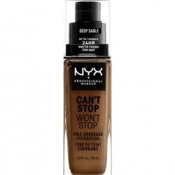 NYX Professional Makeup - Base De Maquillaje Cant Stop Wont Stop 24-Hour Fndt