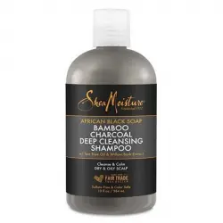 Shea Moisture - Champú equilibrante - jabón negro africano y carbón de bambú