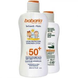 Babaria Leche Infantil SPF50 y After Sun, 300 ml