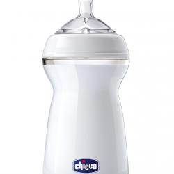 Chicco - Biberón Anticólicos Natural Feeling Silicona 6m+ 330 Ml