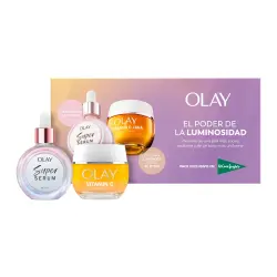 Estuche de regalo Crema Hidratante Vitamin C + AHA 24 y Super Sérum Facial Hidratante Olay 80 ml