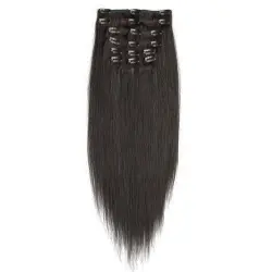 Fashiongirl - Extensiones Con Clip Fashiongirl #60 Rubio Platino - 65 Cm Extensiones de cabello 1 pieces Negro unisex