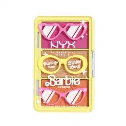 Nyx Professional Makeup - *Barbie La Película* - Mini paleta de rostro On The Go - Greetings For Barbieland