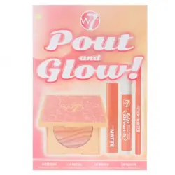 Set Pout - Glow  W7  Cofres de maquillaje