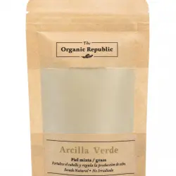 The Organic Republic - Arcilla Verde anti-acné para pieles mixtas y gasas 75 g The Organic Republic.