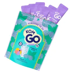 6 Sticks Kombucha Instantánea En Polvo Frambuesa Negra Komgo 300 ml
