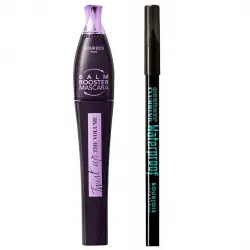 Bourjois - Set de máscara Twist Up + delineador Contour Clubbing - Balm Booster/ Black Party