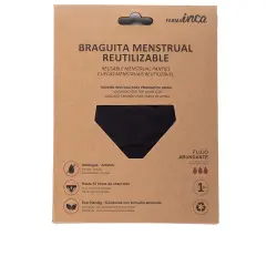 Braguita Menstrual absorción super #negra talla S