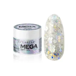 Claresa - Gel de decoración de uñas Megastar - Silver Flicker