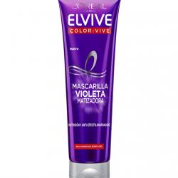 L'Oréal Paris - Mascarilla Violeta Matizadora Para El Pelo Con Mechas, Rubio O Gris Elvive Color Vive 150 Ml