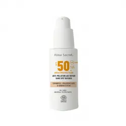 Alma Secret - Protector solar facial SPF50 con color - Sand