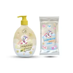 Jabón de Manos Unicornio + Toallitas 500 ml