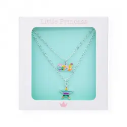 Little Princess Collar Doble Cool Plateado