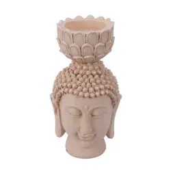 Cabeza De Budha Con Portavelas