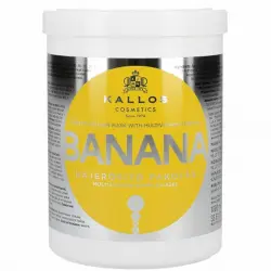 Kallos Cosmetics - Mascarilla capilar Banana 1000 ml - Fortificante con complejo multivitamínico