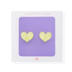 Little Princess Pendientes Pinza Corazón