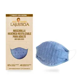 Mascarilla higiénica reutilizable 30 lavados 1 pz