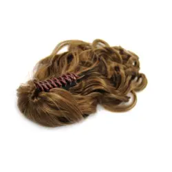 Fashiongirl - Extensiones De Cabello De Cola De Caballo Con Clip #6 Castaño Claro - Rizado Extensiones de cabello 1 pieces Marrón unisex