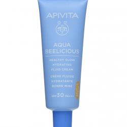 Apivita - Crema Iluminadora Hidratante Con Color Aqua Belicious Healthy Glow SPF30