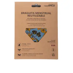 Braguita Menstrual absorción super #flores amarillas talla L