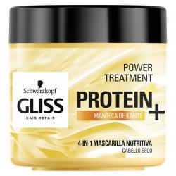 Gliss - Mascarilla De Proteínas 4 En 1 Con Manteca De Karité