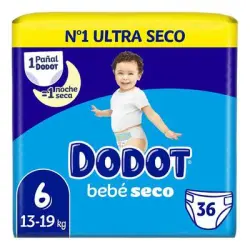 Pañales bebe seco talla 6 36 un