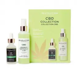 Revolution Skincare - Set de spray facial + aceite nutritivo CBD Collection