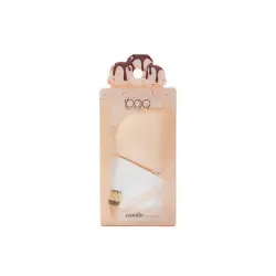 Set Borlas Triangulares Beige