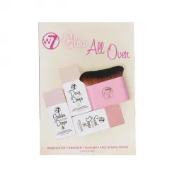 Set Glow All Over  W7  Cofres de maquillaje