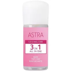 Astra S.O.S. Nail Care 3 In 1 All In One 12 ml Base Top Coat Fortalecedora