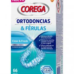Corega - 66 Tabletas Limpiadoras Ortodoncias & Férulas